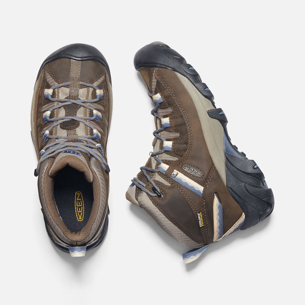 Keen Outdoor Bot Kadın Kahverengi - Targhee Ii Waterproof Mid - Türkiye LQNU49581